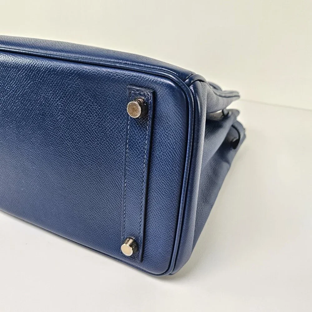 SOLD Hermes Birkin 30 Epsom Leather Navy Blue - Picture 11 of 13